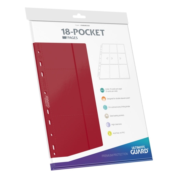 Ultimate Guard 18-Pocket Pages Side-Loading Rot (10)